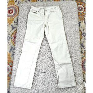 Levis Womens Curvy Classic Slim Leg Jeans White Sz 8M Cotton Stretch
